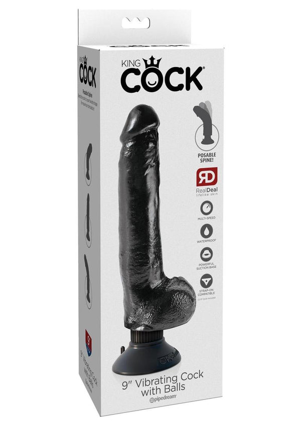 King Cock Vibrating Dildo with Balls - PATS Inc.