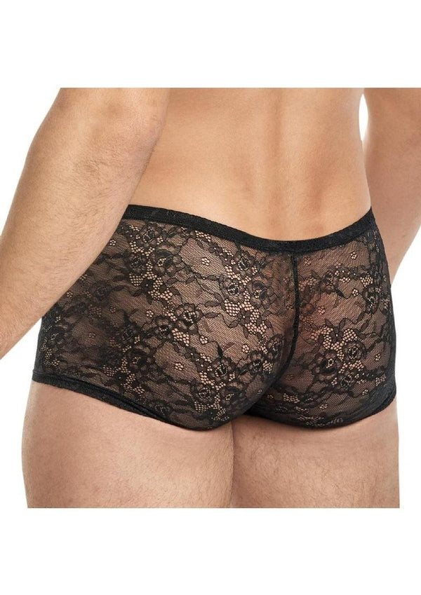 Lace King Lace Boxers - Black - Large/Medium