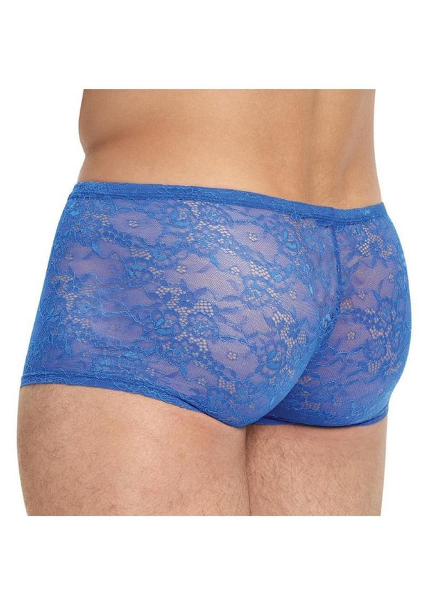 Lace King Lace Boxers - Blue - Large/Medium