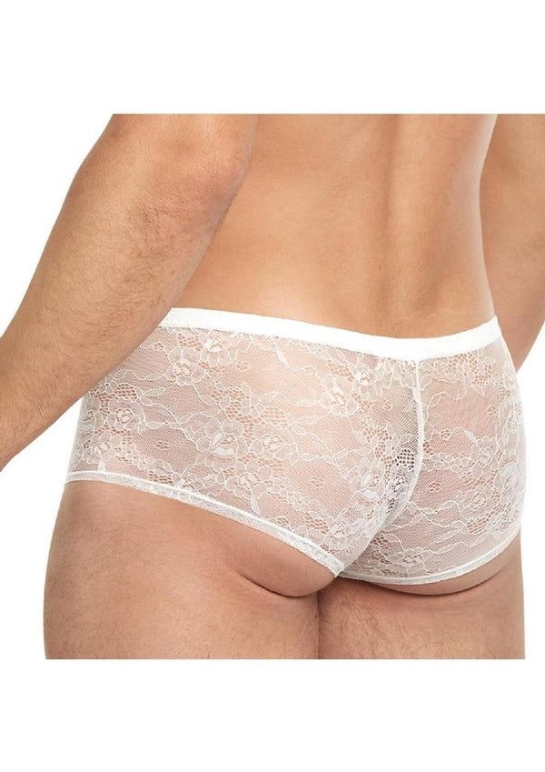 Lace King Lace Trunks - White - Large/Medium