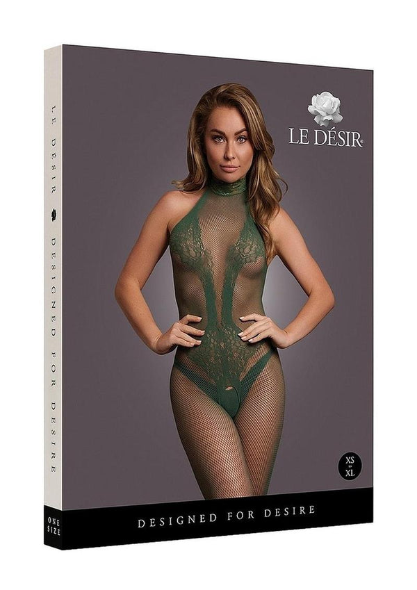 Le Desir Fishnet and Lace Bodystocking