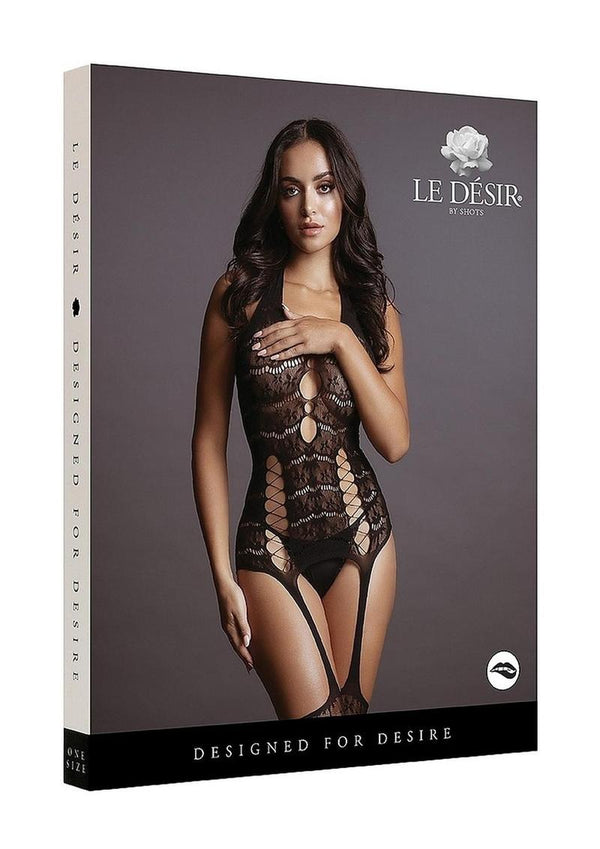 Le Desire Lace Suspender Bodystocking - PATS Inc.