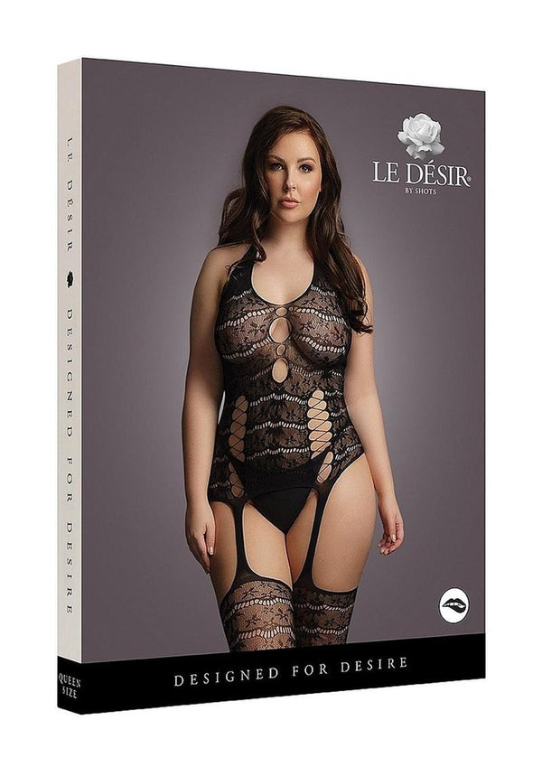 Le Desire Lace Suspender Bodystocking - PATS Inc.