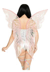 Leg Avenue Iridescent Strapless Fairy Wings - Pink - One Size