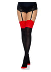 Leg Avenue Lycra Cuban Heel Two Toned Stocking - PATS Inc.