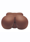 Luvdollz Remote Control Vibrating Rechargeable Fuck Buddy Masturbator - Torso - Chocolate/Mocha