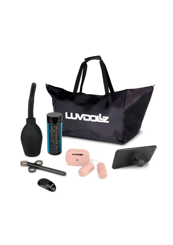 Luvdollz Remote Control Vibrating Rechargeable Fuck Buddy Masturbator - Torso - Vanilla