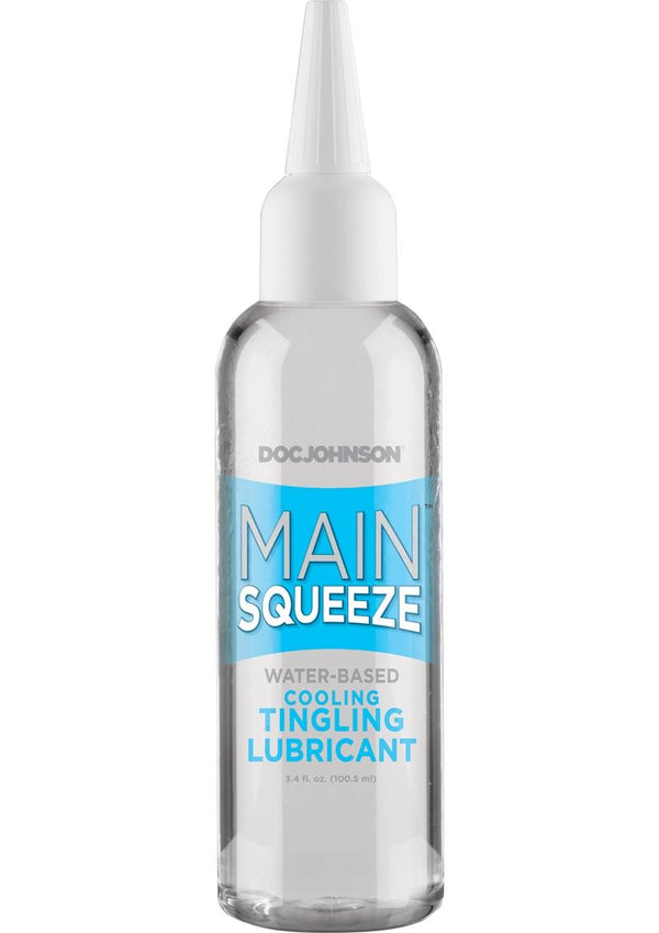 Main Squeeze Cooling Tingling Water Based Lubricant - 3.4oz