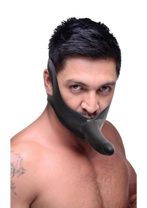 Master Series Face Fuk Strap-On Mouth Gag - Black