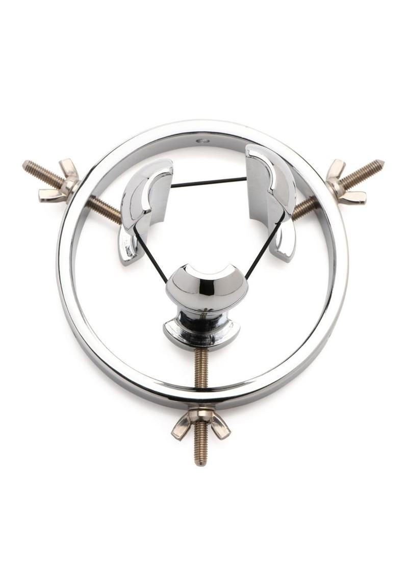 Master Series Forced Spread Stainless Steel Anal Expander Emerald Fantaseas Master Series Forced Spread Stainless Steel Anal Expander Emerald Fantaseas