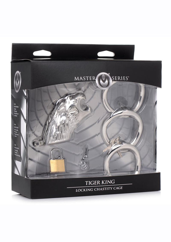 Master Series Tiger King Locking Chastity Cage