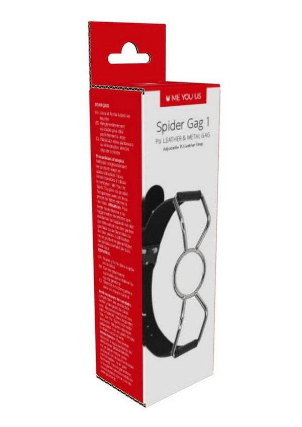 ME YOU US Spider Gag 1 Pu Leather and Metal Adjustable Strap Gag