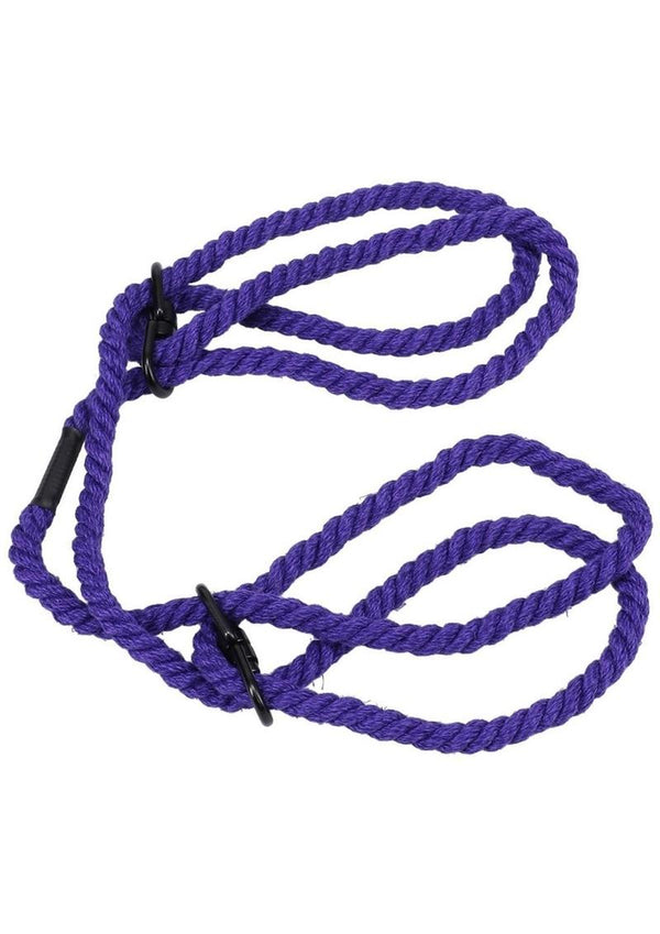 Merci Restrain 6mm Hemp Wrist Or Ankle Cuffs - Purple