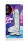 Naturally Yours Glitter Dildo with Balls - PATS Inc.