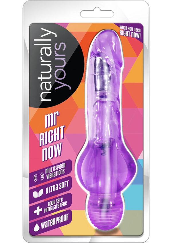 Naturally Yours Mr. Right Now Vibrating Dildo - PATS Inc.