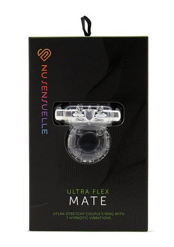 Nu Sensuelle Bullet Ring Rechargeable Vibrating Cock Ring - Clear