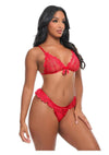 Oh LA LA Cheri Valentine - Red - Large - 2 Piece/Set