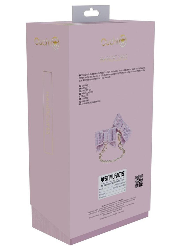 Ouch! Paris Collection Handcuffs - Pink