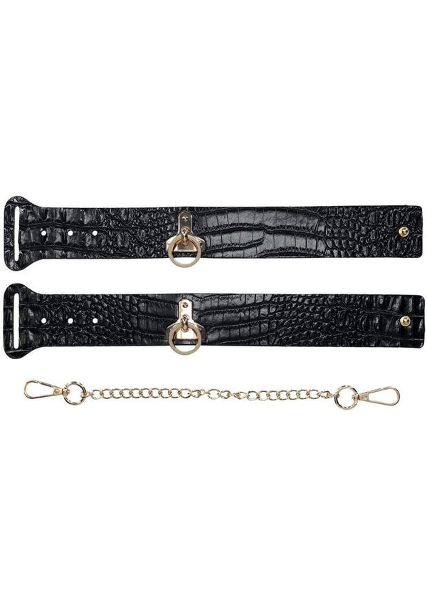 Ouch! Rome Collection Leg Cuffs - Black