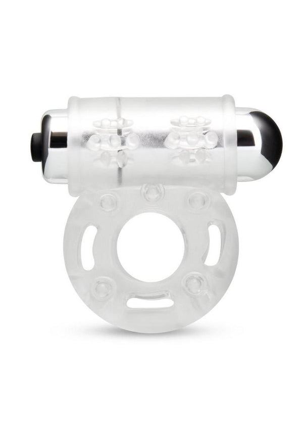 Performance C-Vibes Multi-Speed Vibrating Cock Ring - Clear/Silver