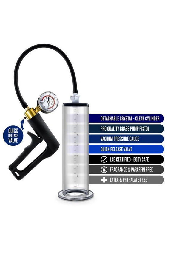 Performance Vx7 Vacuum Penis Pump with Brass Trigger and Pressure Gauge - PATS Inc.