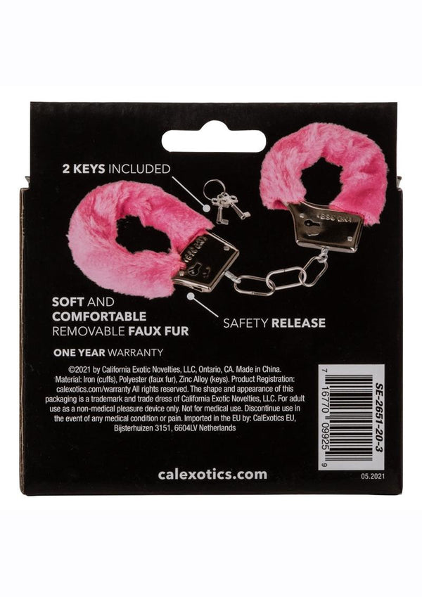 Playful Furry Cuffs - Pink