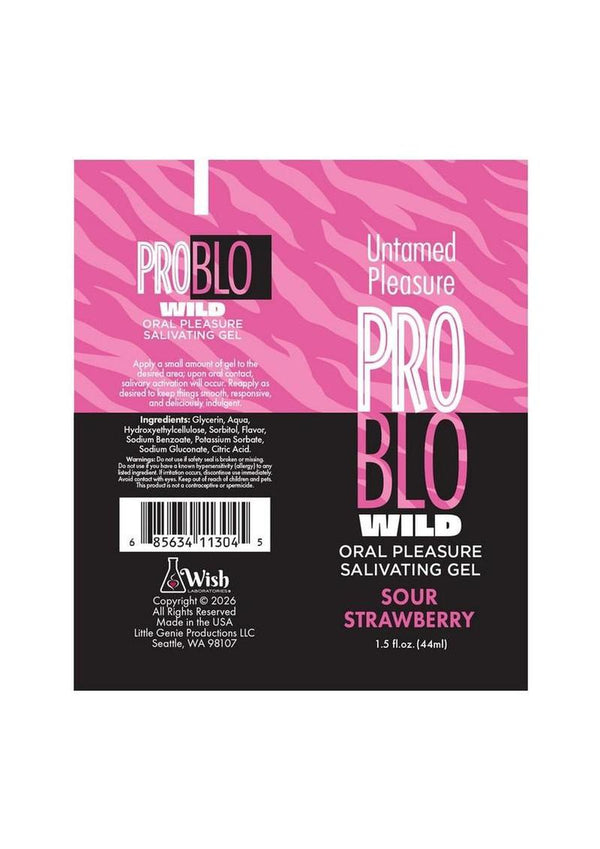 Problo Wild Oral Pleasure Salivating Gel 1.5oz - Sour - Strawberry