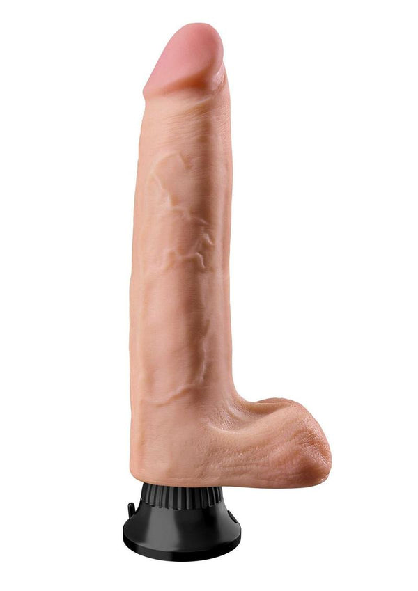 Real Feel Deluxe No. 10 Wallbanger Vibrating Dildo with Balls - PATS Inc.