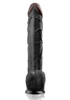 Real Feel Deluxe No. 12 Wallbanger Vibrating Dildo with Balls Waterproof - PATS Inc.