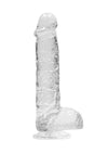 Realrock Crystal Clear Dildo with Balls - PATS Inc.