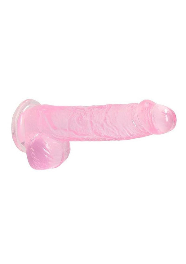 Realrock Crystal Clear Dildo with Balls - PATS Inc.