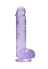 Realrock Crystal Clear Dildo with Balls - PATS Inc.