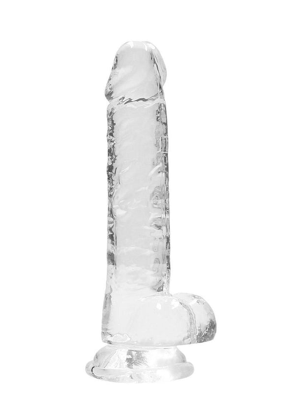 Realrock Crystal Clear Dildo with Balls - PATS Inc.