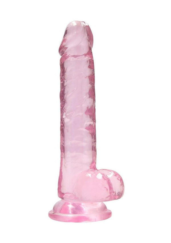 Realrock Crystal Clear Dildo with Balls - PATS Inc.