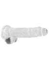 Realrock Crystal Clear Dildo with Balls - PATS Inc.