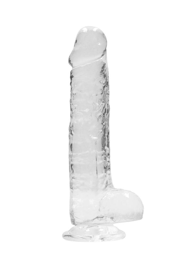 Realrock Crystal Clear Dildo with Balls - PATS Inc.