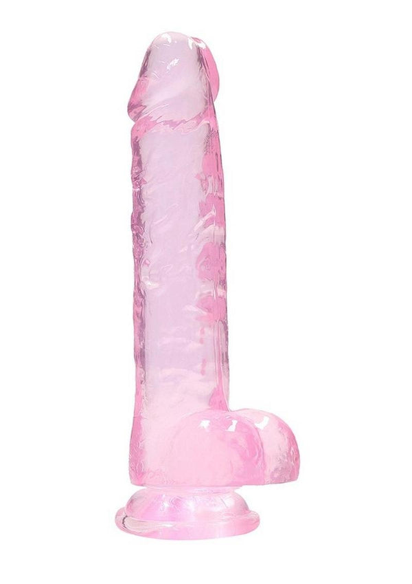 Realrock Crystal Clear Dildo with Balls - PATS Inc.