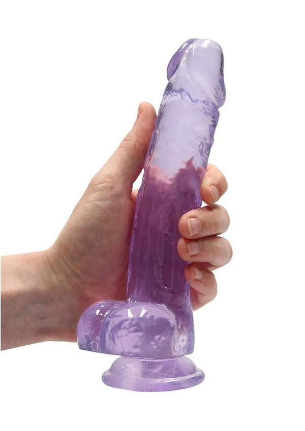 Realrock Crystal Clear Dildo with Balls - PATS Inc.