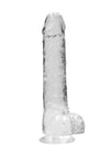 Realrock Crystal Clear Dildo with Balls - PATS Inc.
