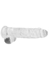 Realrock Crystal Clear Dildo with Balls - PATS Inc.