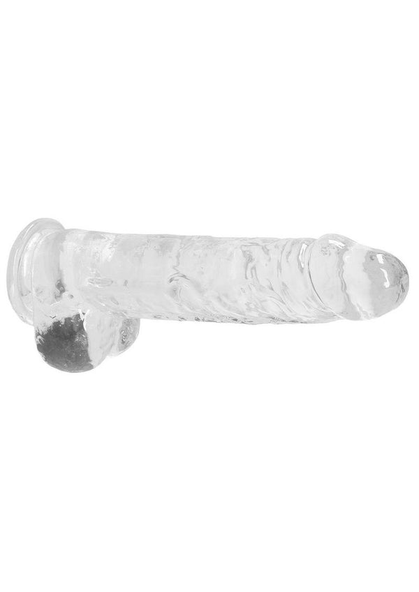 Realrock Crystal Clear Dildo with Balls - PATS Inc.