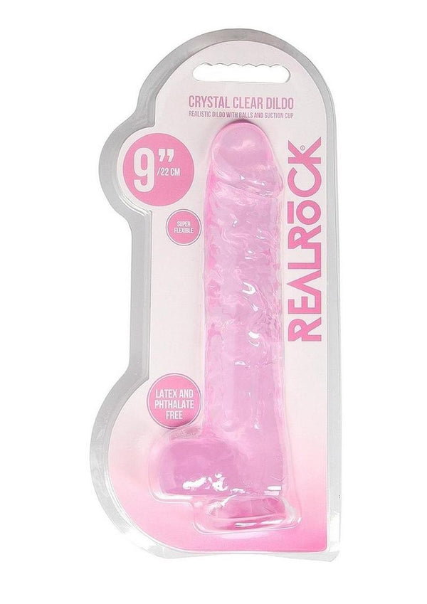 Realrock Crystal Clear Dildo with Balls - PATS Inc.