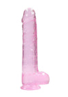 Realrock Crystal Clear Dildo with Balls - PATS Inc.