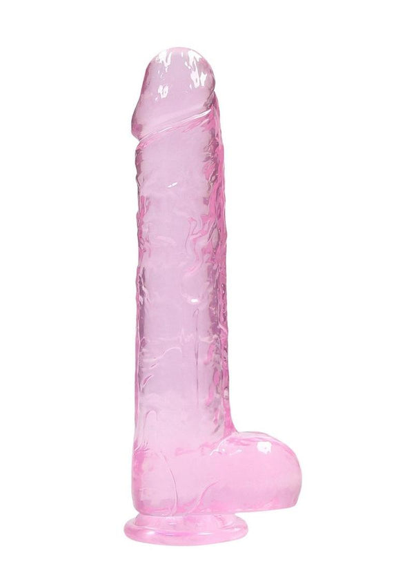 Realrock Crystal Clear Dildo with Balls - PATS Inc.