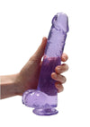 Realrock Crystal Clear Dildo with Balls - PATS Inc.