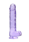 Realrock Crystal Clear Dildo with Balls - PATS Inc.