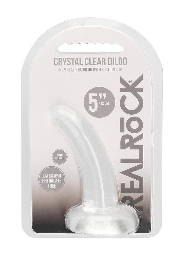 Realrock Crystal Clear Non Realistic Dildo with Suction Cup - PATS Inc.
