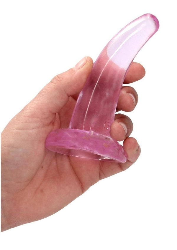 Realrock Crystal Clear Non Realistic Dildo with Suction Cup - PATS Inc.