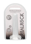 Realrock Crystal Clear Non Realistic Dildo with Suction Cup - PATS Inc.