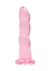 Realrock Crystal Clear Non Realistic Dildo with Suction Cup - PATS Inc.